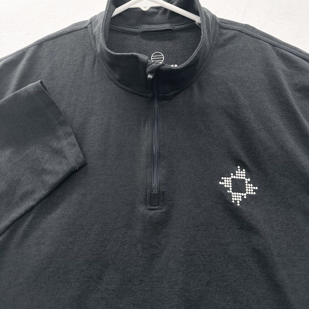 Marine Layer Weekend Sport 1/4 Zip Pullover Mens XL Charcoal Gray Golf Stretch